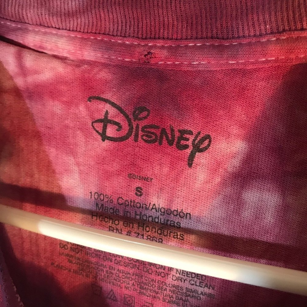 Disney Lilo and Stitch Tee Shirt Size Small Pink Tie dye Cotton - Picture 4 of 8